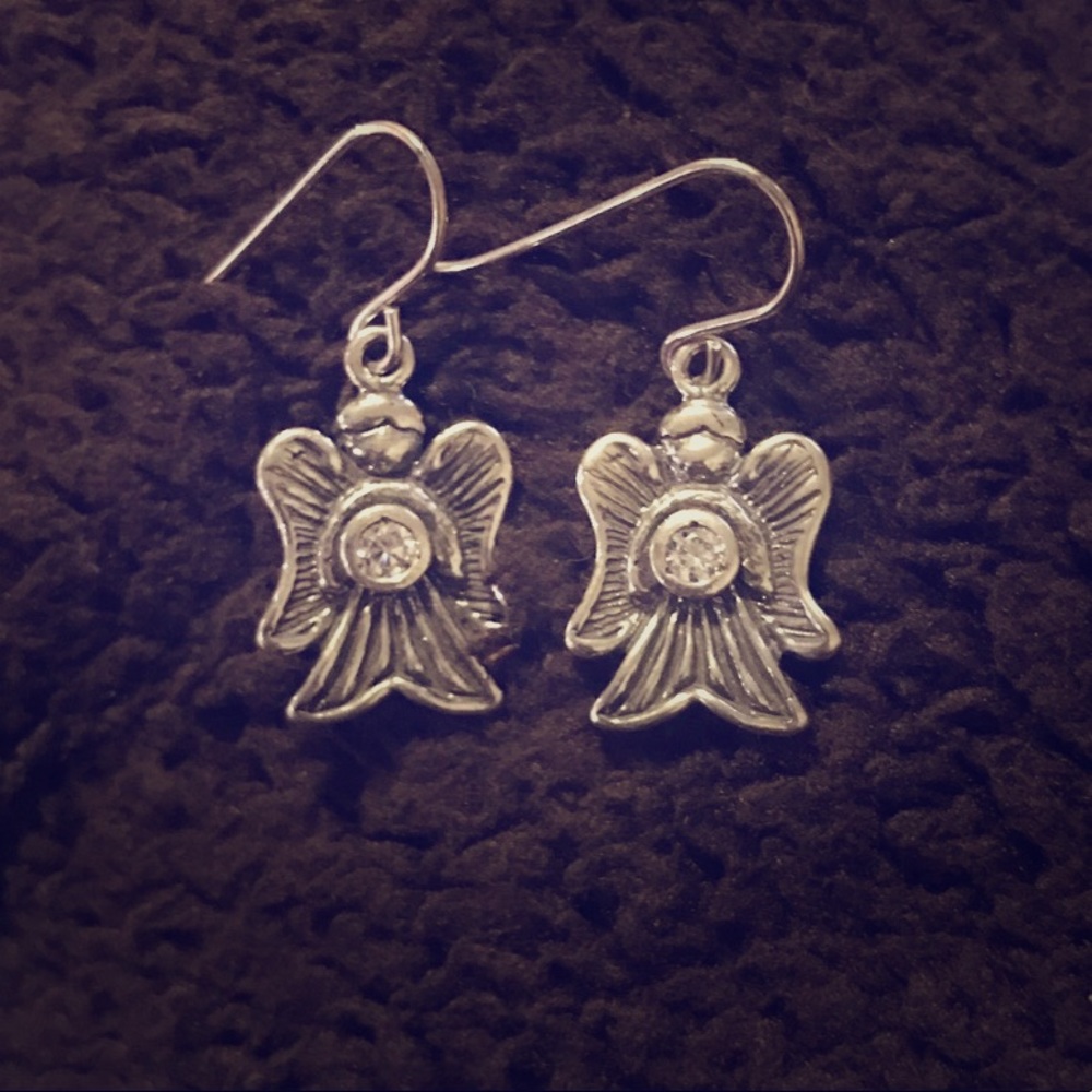 Silver earrings
